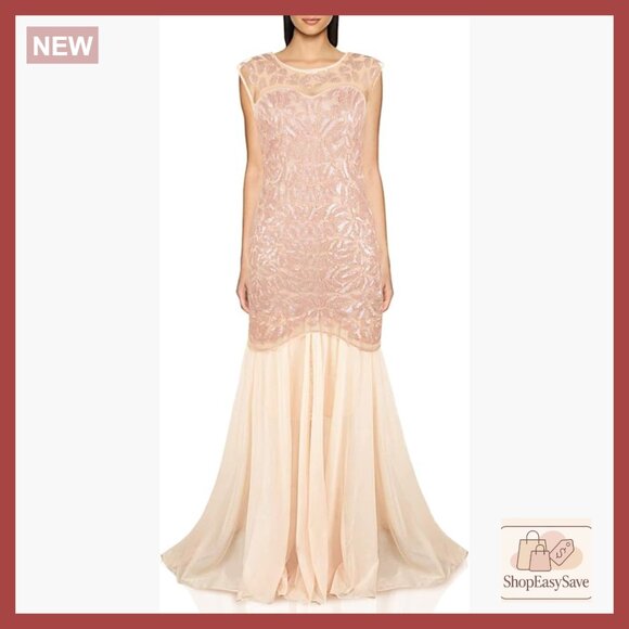 Sequin Gatsby Maxi Evening Dress Elegant Retro Prom Party Wear Floor Length